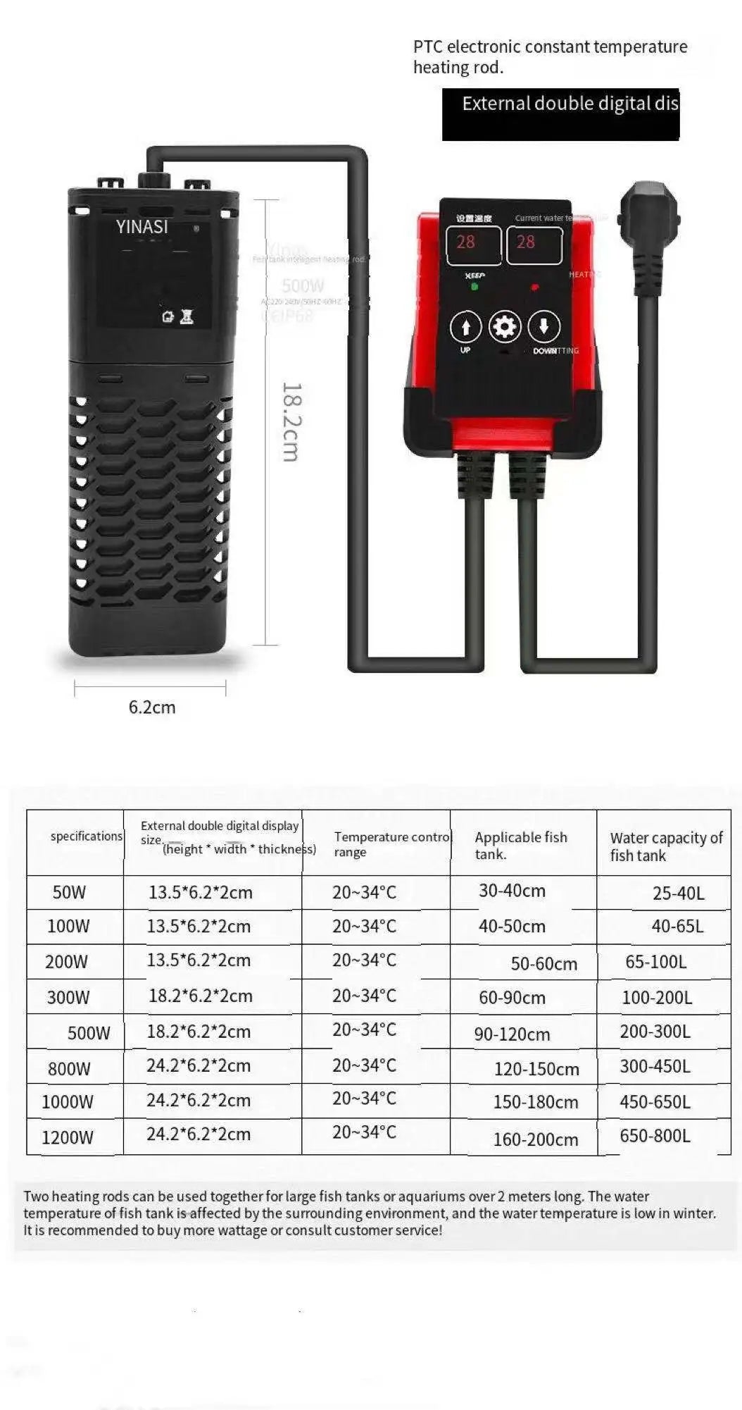 Induction Aquarium Heater 50W -1200W