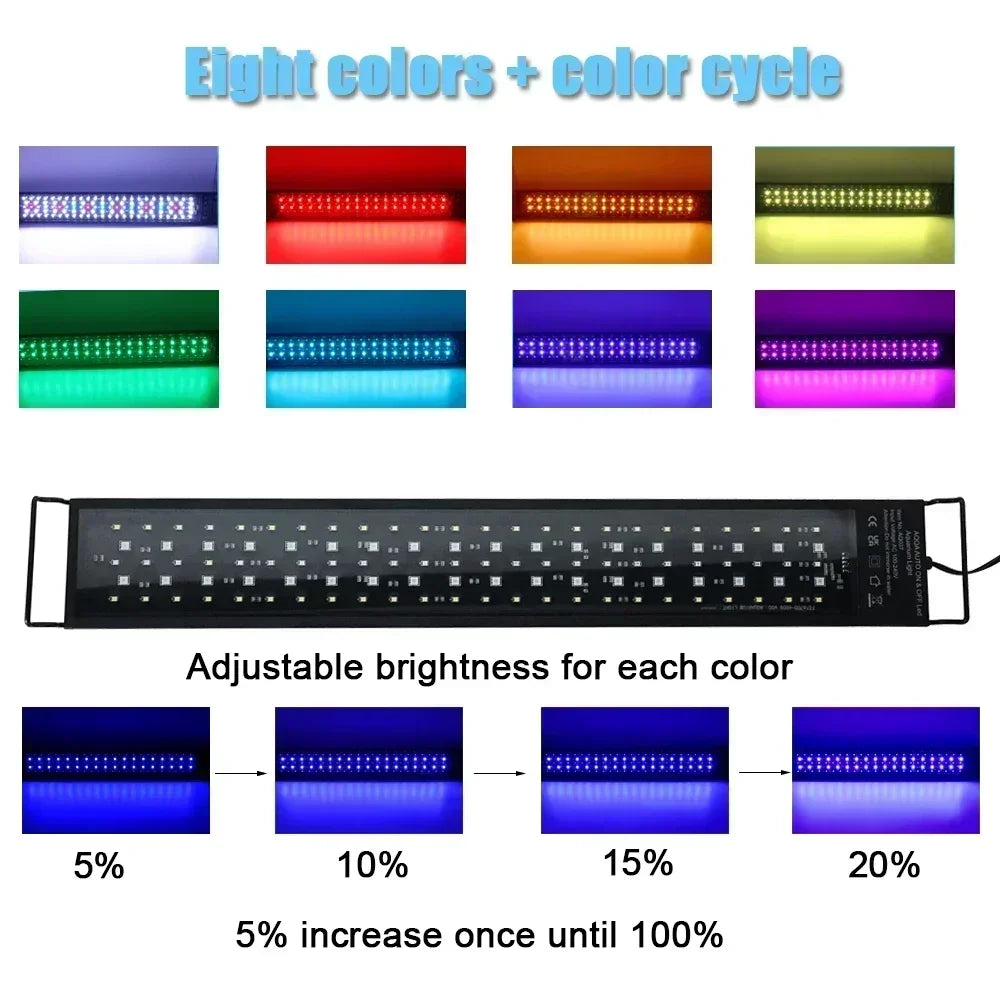 Aquarium Light -  Full Spectrum Day/Night cycle 75-90Cm